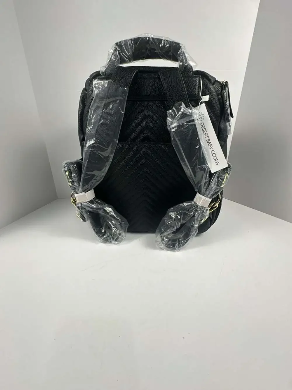 Desert Baby Goods Vegan Leather Diaper Bag Backpack